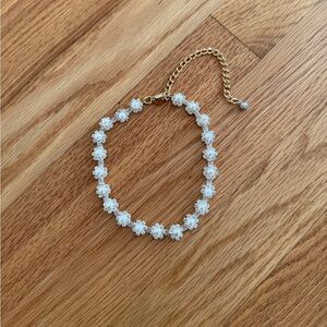 Vanessa Mooney Pearl flower choker necklace rare